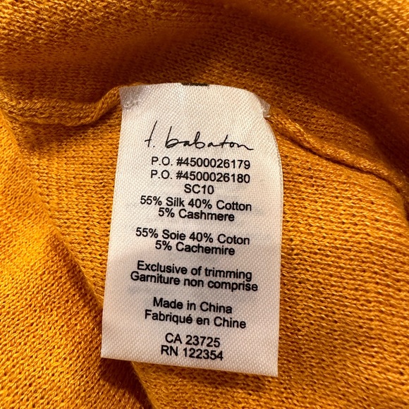 T.Babaton Bailey Sweater in Mustard - Picture 3 of 3